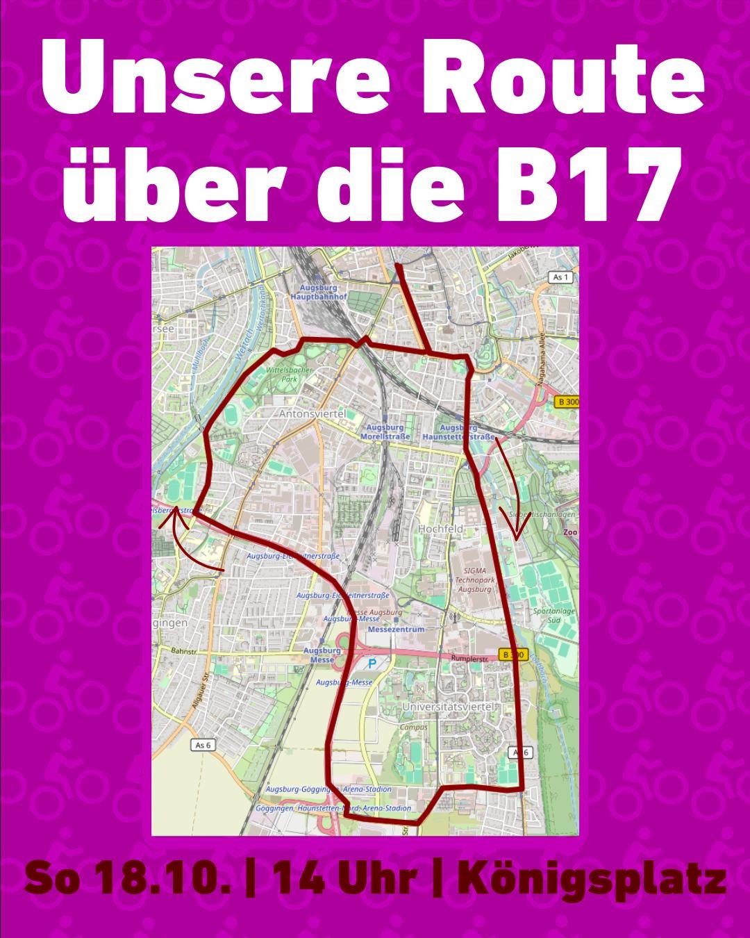 Streckenverlauf der Demo